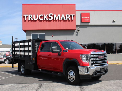 USED 2021 GMC SIERRA 3500 HD FLATBED TRUCK #14159-3