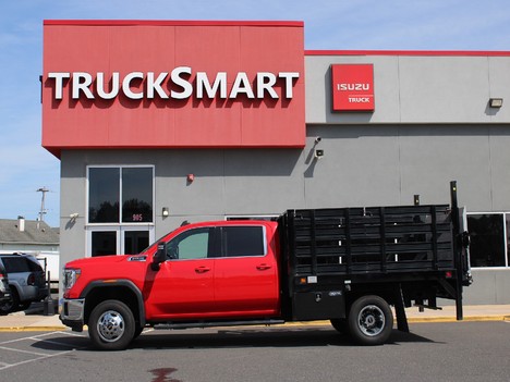 USED 2021 GMC SIERRA 3500 HD FLATBED TRUCK #14159-4