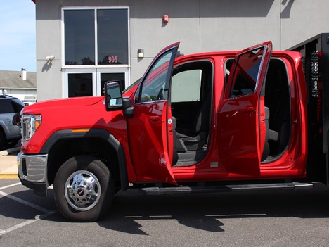 USED 2021 GMC SIERRA 3500 HD FLATBED TRUCK #14159-6