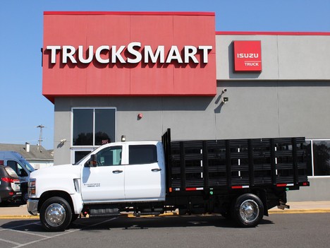 USED 2022 CHEVROLET 4500HD FLATBED TRUCK #14182-4