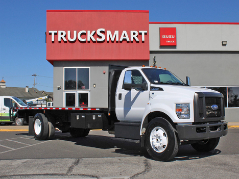 USED 2019 FORD F650 FLATBED TRUCK #14208-3