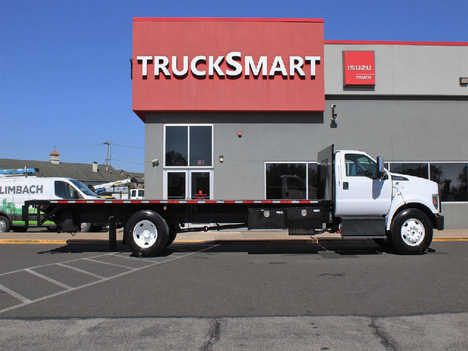USED 2019 FORD F650 FLATBED TRUCK #14208-9