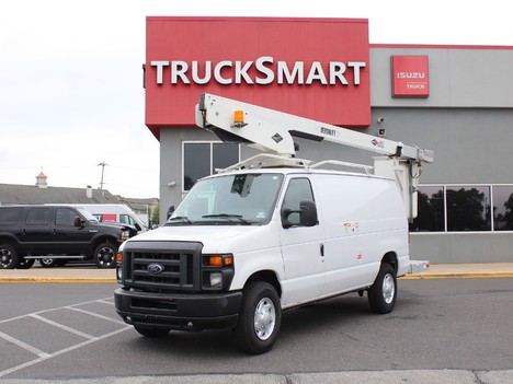 USED 2014 FORD E350 BUCKET BOOM TRUCK #14244