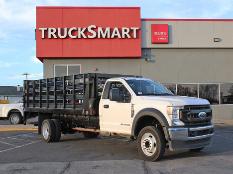 USED 2021 FORD F550 STAKE BODY TRUCK #14293