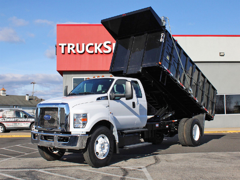USED 2021 FORD F650 DUMP TRUCK #14296
