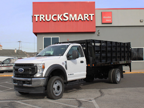 USED 2021 FORD F550 STAKE BODY TRUCK #14319