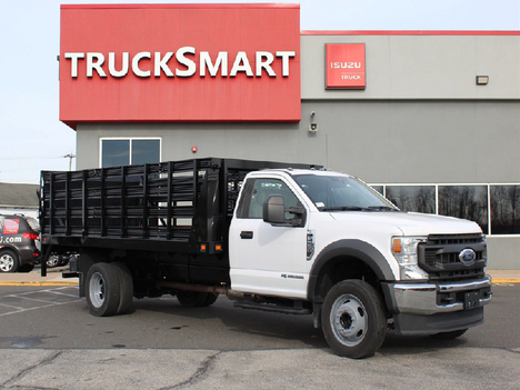 USED 2021 FORD F550 STAKE BODY TRUCK #14319-3