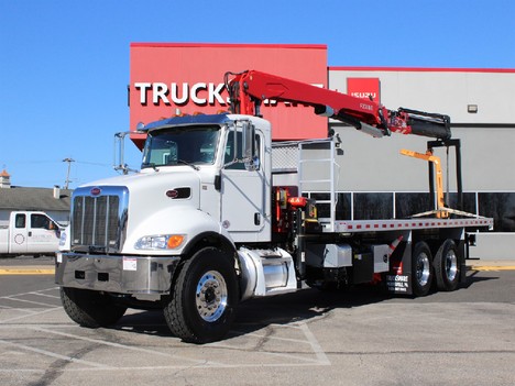 USED 2021 PETERBILT 348 CRANE TRUCK #14335