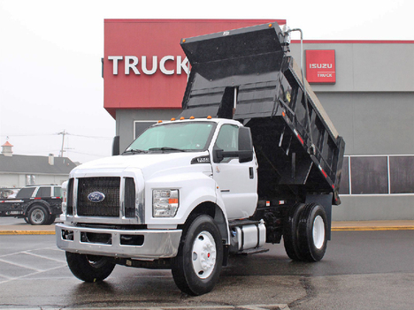USED 2019 FORD F750 DUMP TRUCK #14442