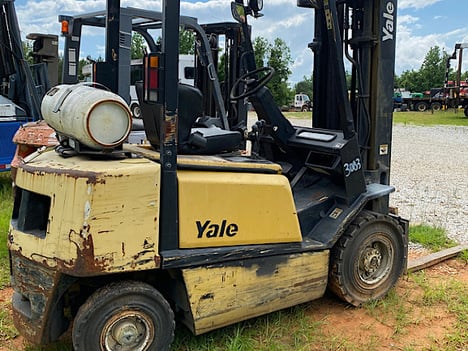 USED 2003 YALE GLP050 MAST FORKLIFT EQUIPMENT #3083-2