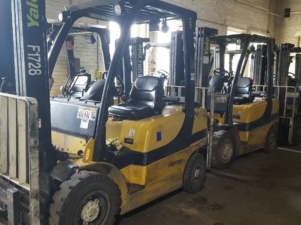 USED 2007 YALE GLP50 MAST FORKLIFT EQUIPMENT #3127