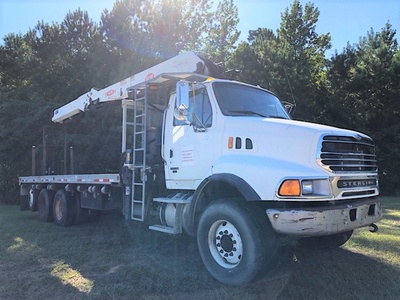 USED 2007 STERLING SHEETROCK BOOM FLATBED TRUCK #3618-2