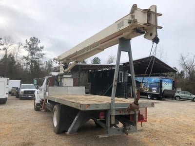USED 2003 FORD F650 FLATBED TRUCK #3813-4