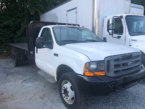 USED 2000 FORD F550 7.3 DIESEL FLATBED TRUCK #4661-2