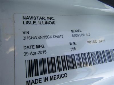 USED 2016 INTERNATIONAL TRANSTAR 8600 DAYCAB TRUCK #2878-5