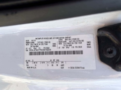 USED 2019 FORD F550 ROLLBACK TOW TRUCK #2993-9