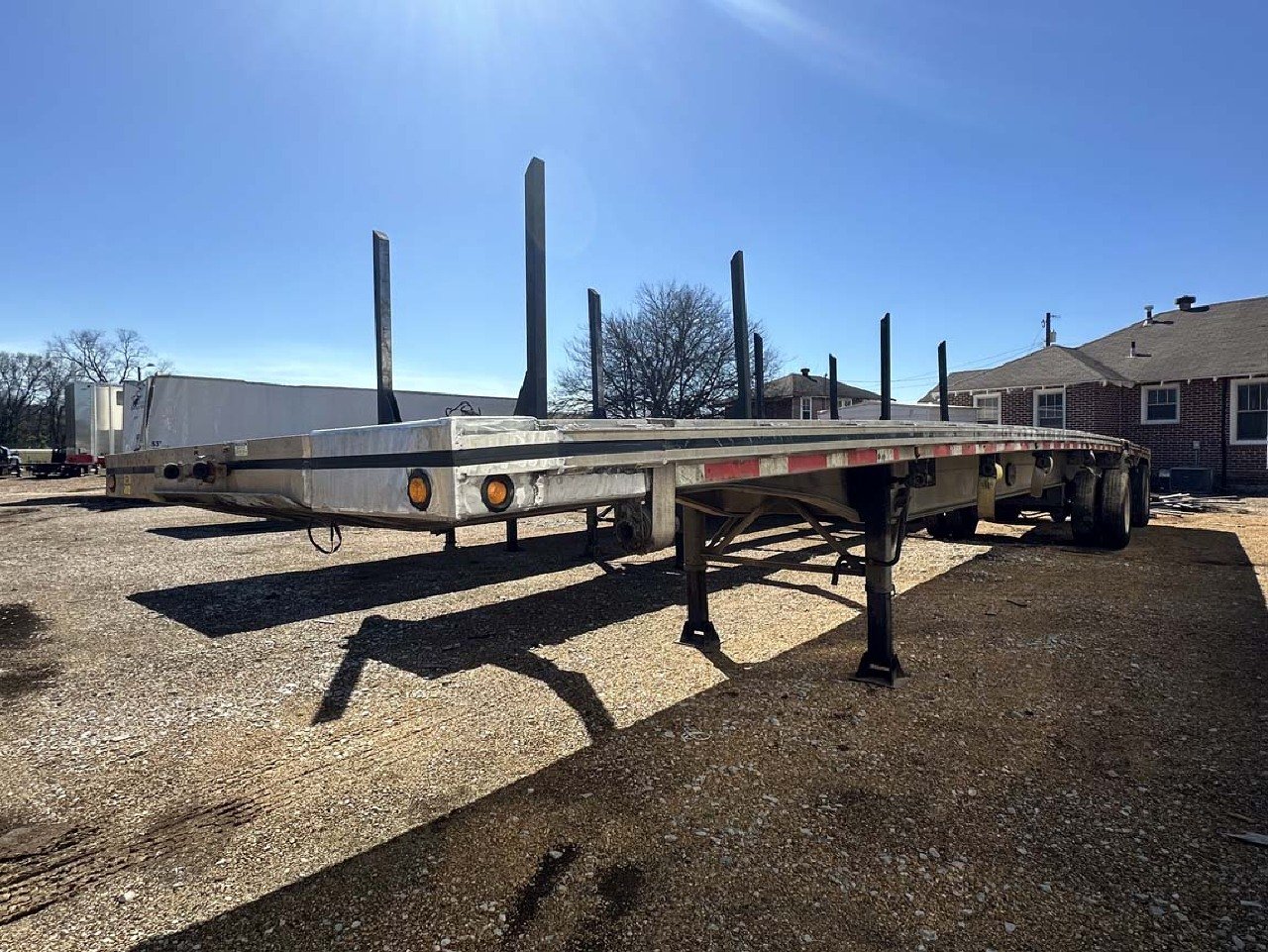 USED 2015 MAC 48 FT ALUM FLATBED TRAILER #3147