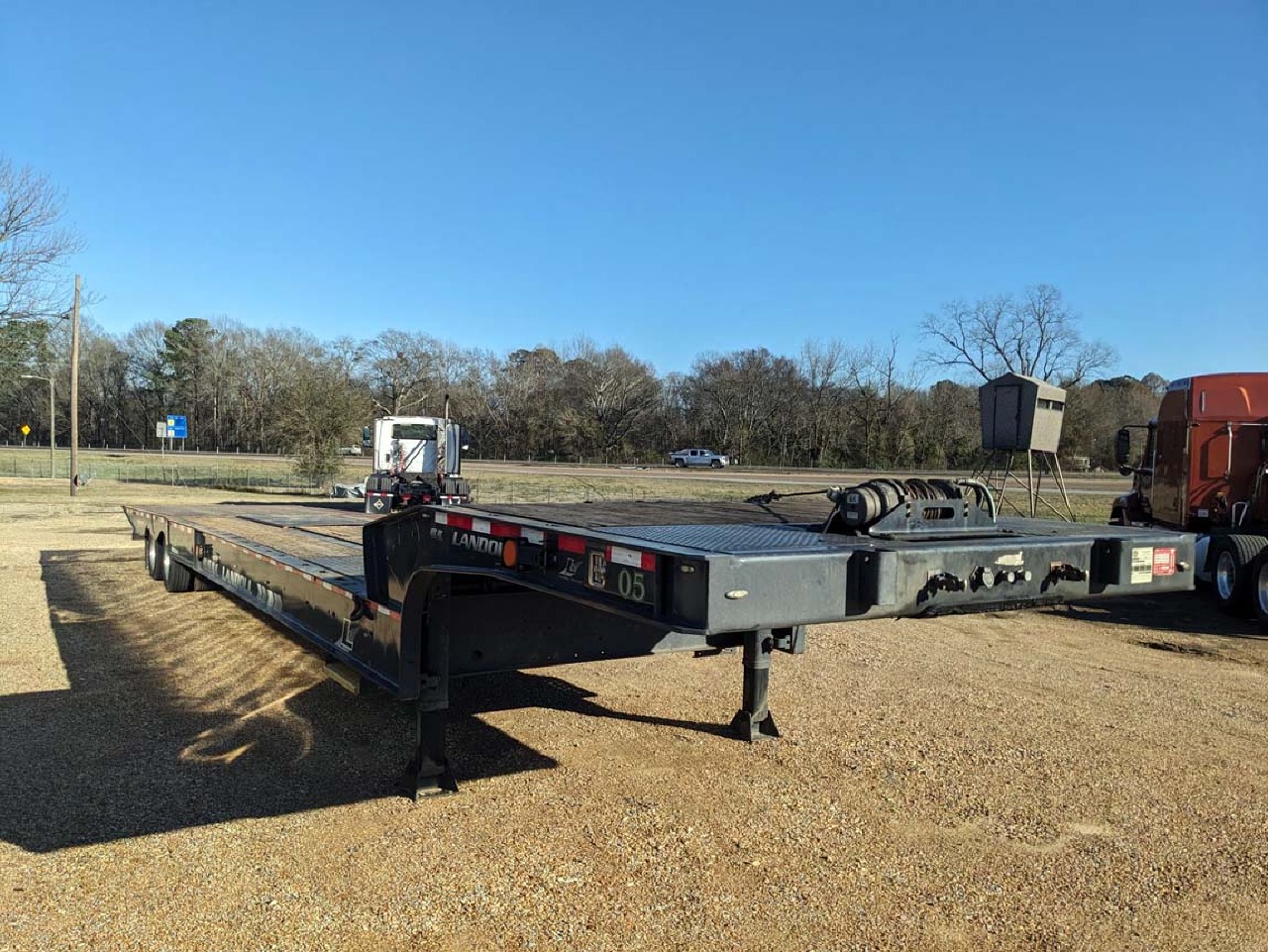 USED 2017 LANDOLL 930D TRAVELING AXLE TRAILER #3148