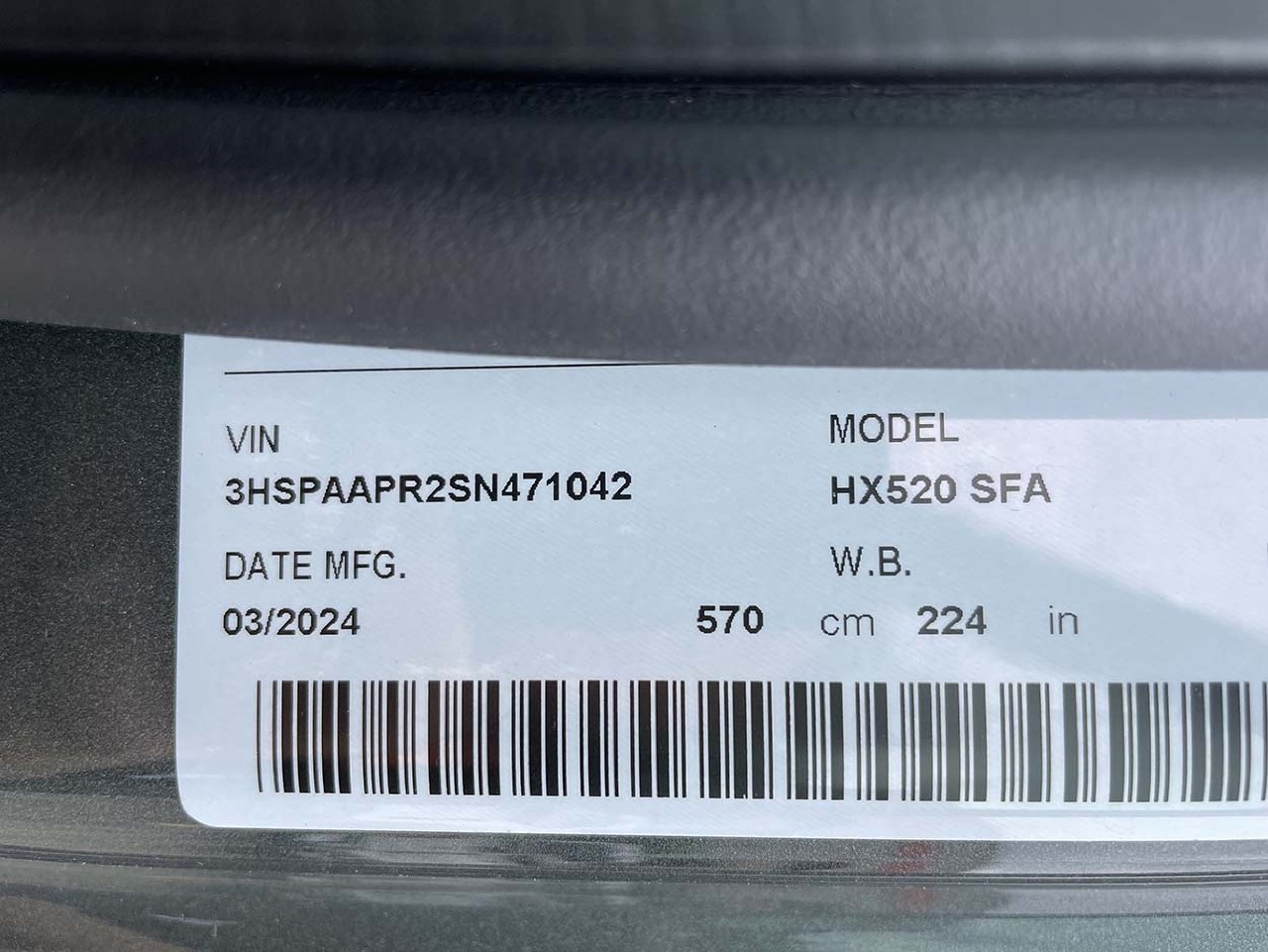 2025 INTERNATIONAL HX DAYCAB FOR SALE 3222