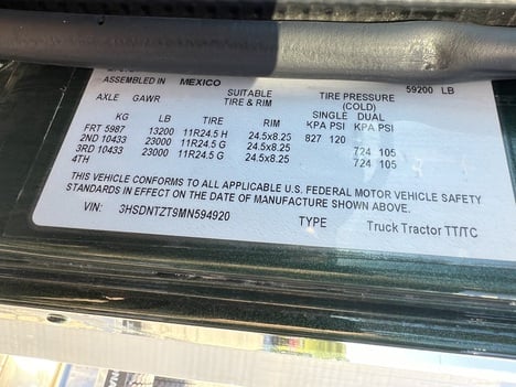 USED 2021 INTERNATIONAL HX 515 DAYCAB TRUCK #3528-5