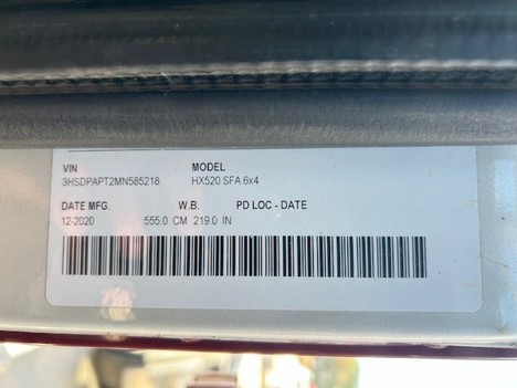 USED 2021 INTERNATIONAL HX520 DAYCAB TRUCK #3548-10