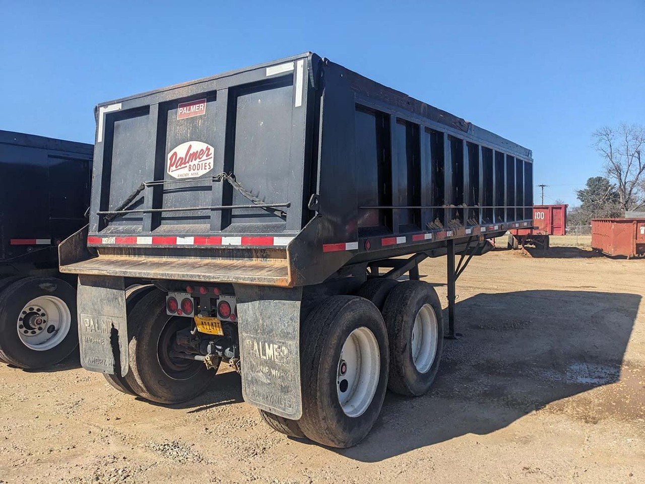 USED 2022 PALMER 24 FT TA24 H END DUMP TRAILER #3704