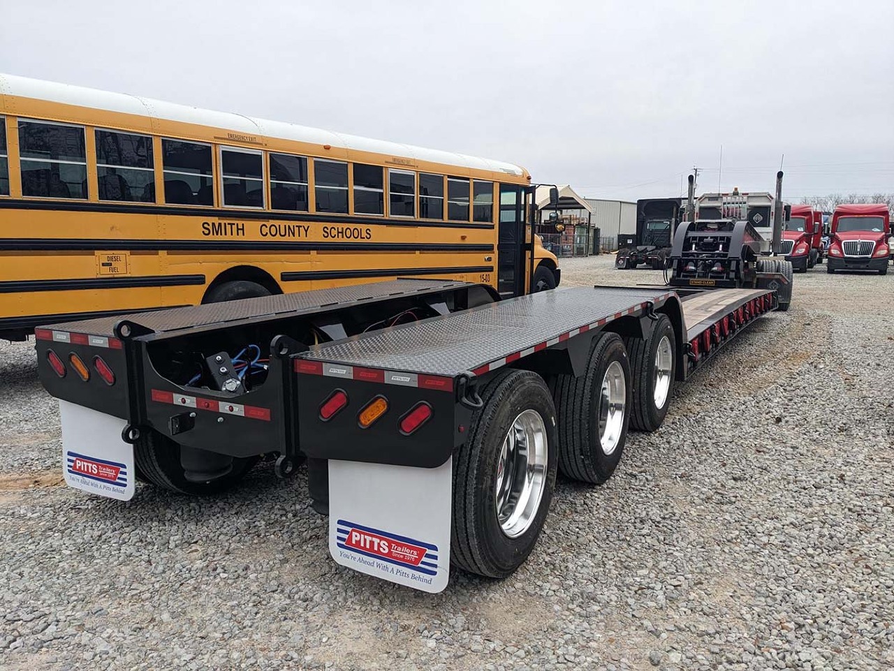 NEW 2026 PITTS 55 TON DETACH LB55-22DC LOWBOY TRAILER #3706