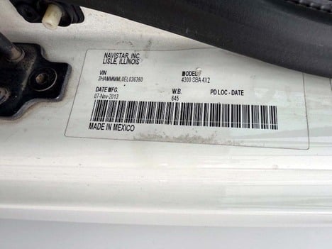 USED 2014 INTERNATIONAL 4300 BOX VAN TRUCK #3777-19