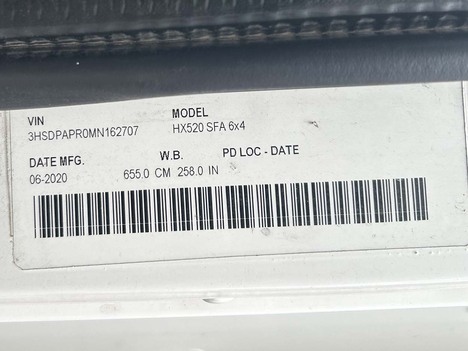 USED 2021 INTERNATIONAL HX 520 SLEEPER TRUCK #3809-6