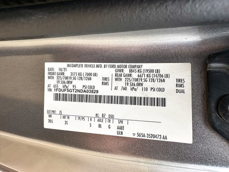 USED 2022 FORD F-550 ROLLBACK TOW TRUCK #3812-12