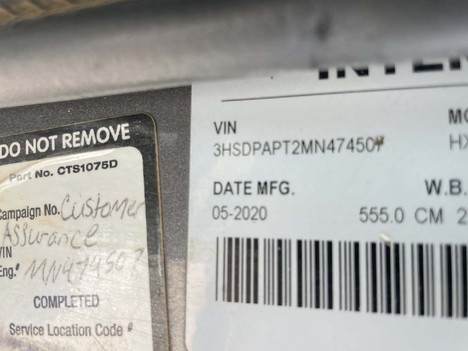 USED 2021 INTERNATIONAL HX 520 DAYCAB TRUCK #3857-8