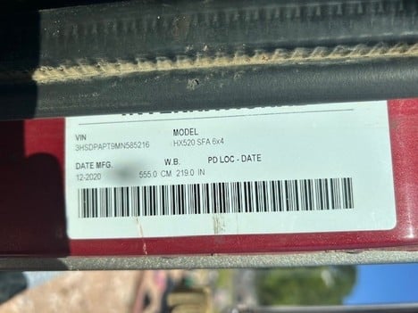 USED 2021 INTERNATIONAL HX DAYCAB TRUCK #3865-5