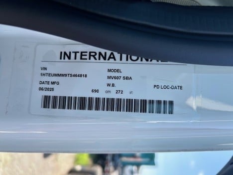 NEW 2026 INTERNATIONAL MV CAB CHASSIS TRUCK #3873-6