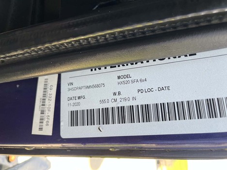 USED 2021 INTERNATIONAL HX 520 DAYCAB TRUCK #3952-8