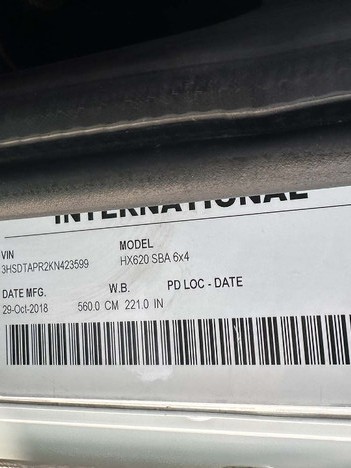 USED 2019 INTERNATIONAL HX 620 SLEEPER TRUCK #3960-9