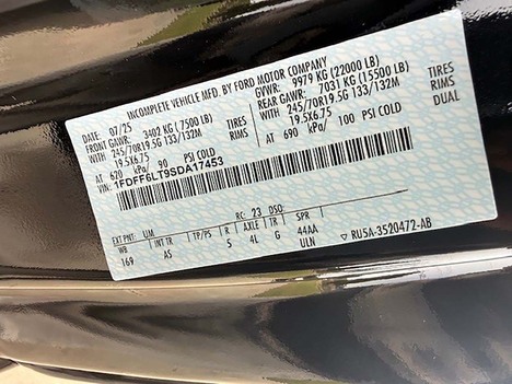 NEW 2025 FORD F-600 CAB CHASSIS TRUCK #3979-14