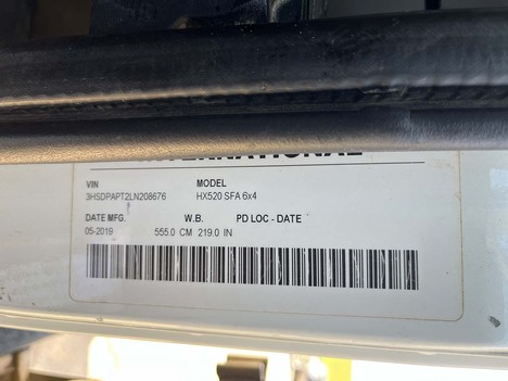 USED 2020 INTERNATIONAL HX 520 DAYCAB TRUCK #4001-9