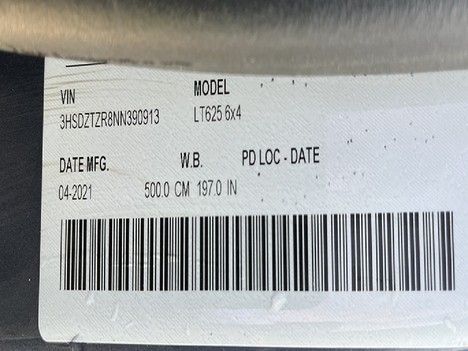 USED 2022 INTERNATIONAL LT 625 DAYCAB TRUCK #4262-9
