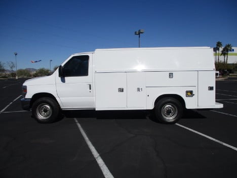 USED 2014 FORD E350 PANEL - CARGO VAN TRUCK #2722-8