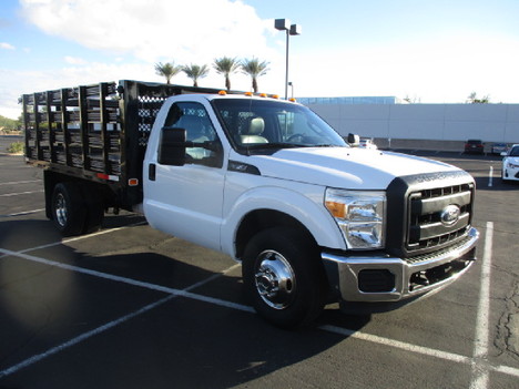 USED 2012 FORD F350 STAKE BODY TRUCK #2728-3