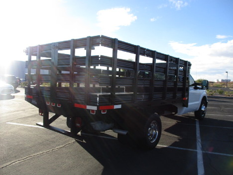 USED 2012 FORD F350 STAKE BODY TRUCK #2728-5