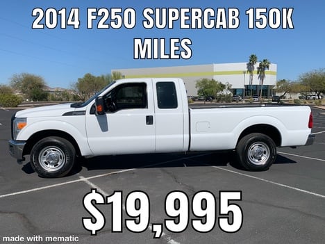 USED 2014 FORD F-250 2WD 3/4 TON PICKUP TRUCK #2787-22