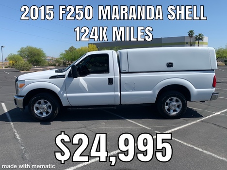 USED 2015 FORD F-250 2WD 3/4 TON PICKUP TRUCK #2798-24