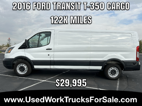 USED 2016 FORD T-350 PANEL - CARGO VAN TRUCK #2820-24