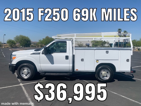 USED 2015 FORD F250 SERVICE - UTILITY TRUCK #2825-14