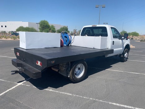 USED 2012 FORD F-350 4X4 FLATBED TRUCK #2846-5