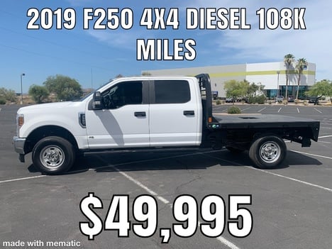 USED 2019 FORD F-250 FLATBED TRUCK #2854-21
