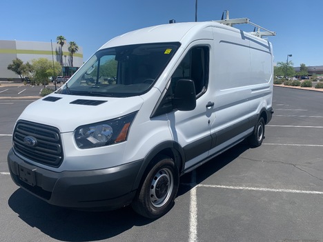 USED 2018 FORD TRANSIT T-250 MED ROOF L PANEL - CARGO VAN TRUCK #2860-1