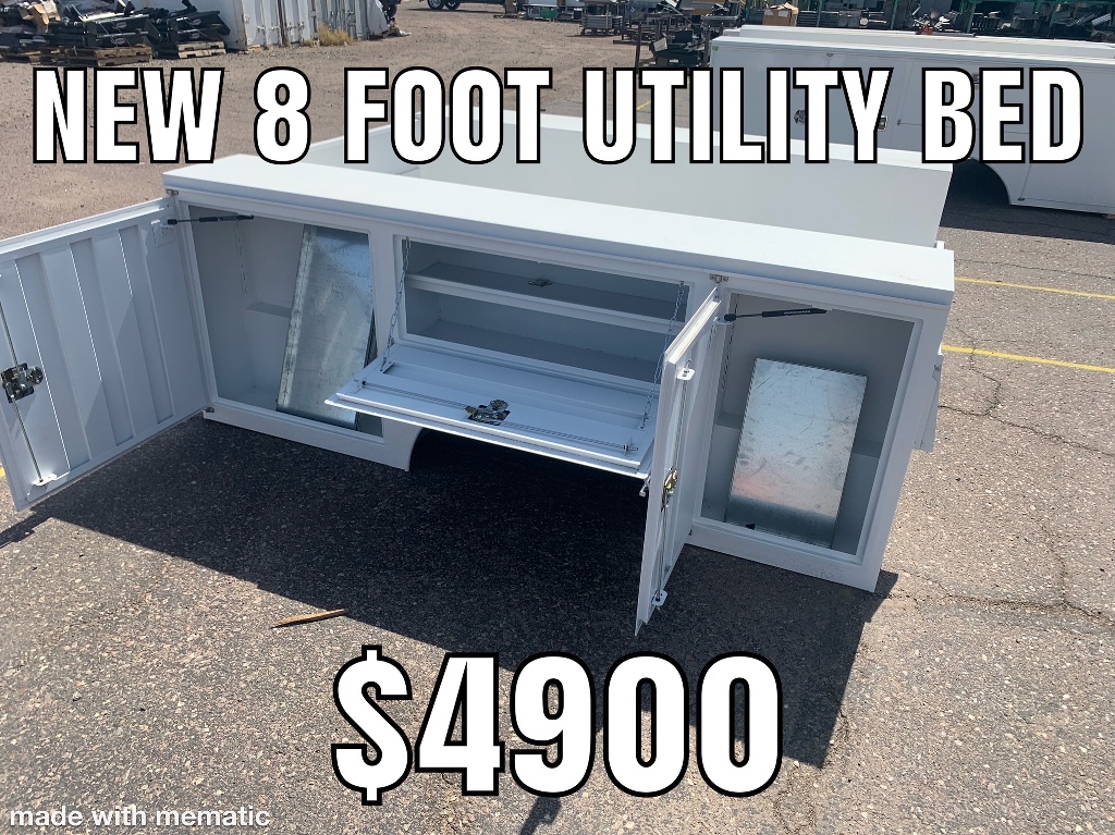 NEW 2022 UTILITY 8 FOOT UTILITY BED SERVICE - UTILITY TRUCK #2877