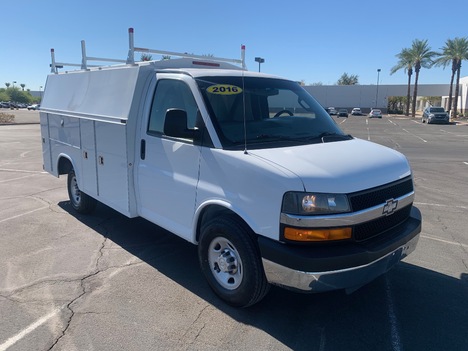 USED 2016 CHEVROLET EXPRESS G3500 SERVICE - UTILITY TRUCK #2989-7